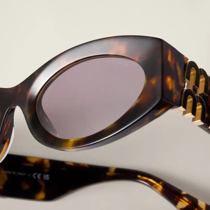Lunettes de Soleil Cat-Eye Écaille