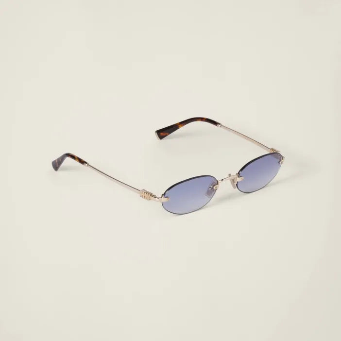 Lunettes de Soleil Ovales Sans Cerclage