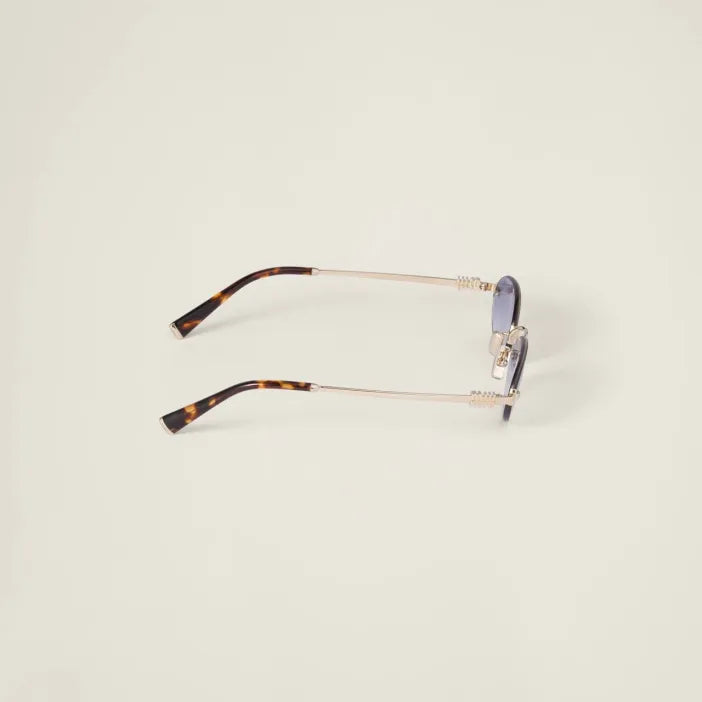 Lunettes de Soleil Ovales Sans Cerclage