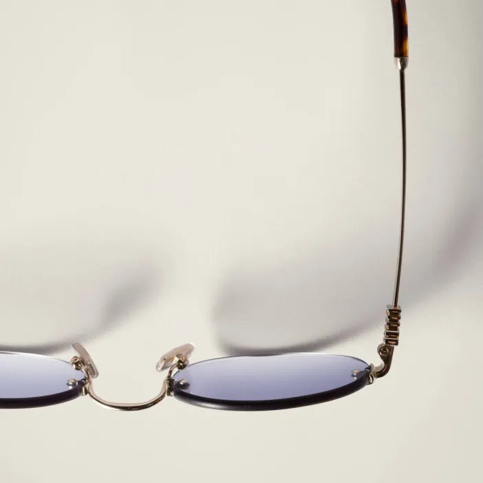 Lunettes de Soleil Ovales Sans Cerclage