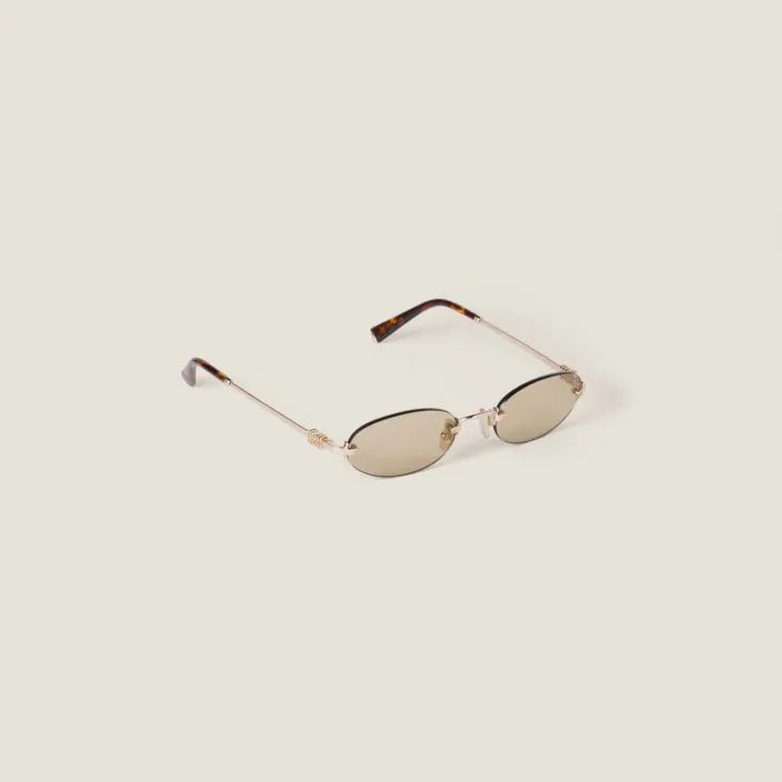 Lunettes de Soleil Ovales Sans Cerclage