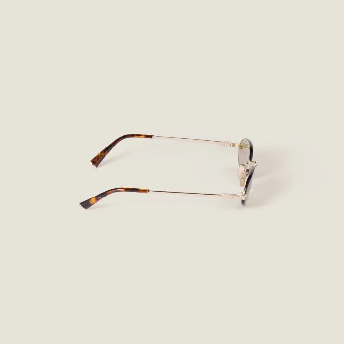 Lunettes de Soleil Ovales Sans Cerclage