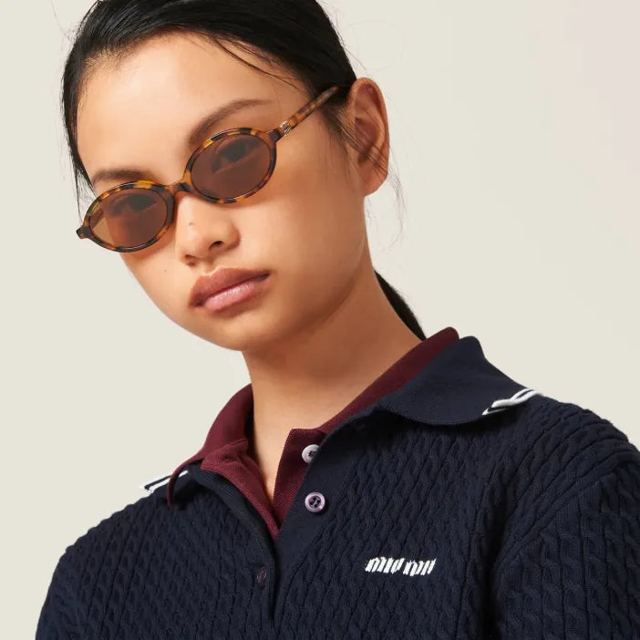 Lunettes de Soleil Ovales Vintage