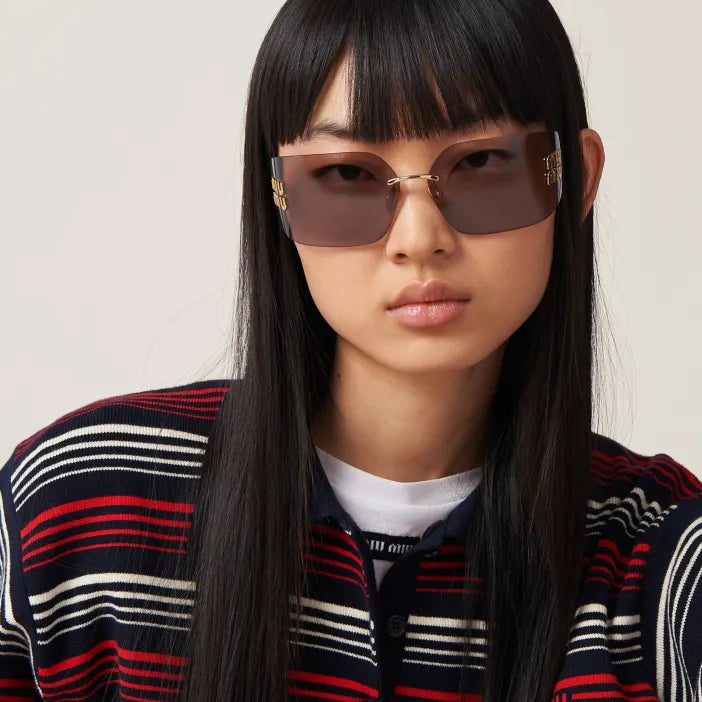 Lunettes de Soleil Carrées Sans Cerclage